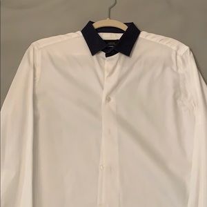 Zara Man Two Tone Shirt Size Small. French cuff.